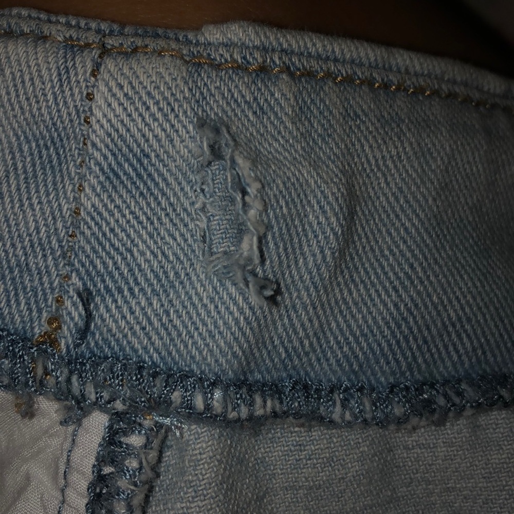 Denim Button Down Mini Skirt - Picture 5 of 6